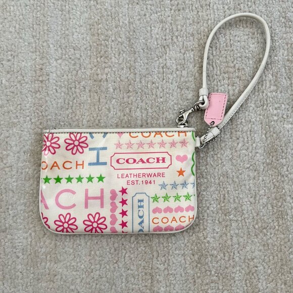Vintage Y2K Fairy Coach Poppy Wristlet Mini Bag - Picture 3 of 10